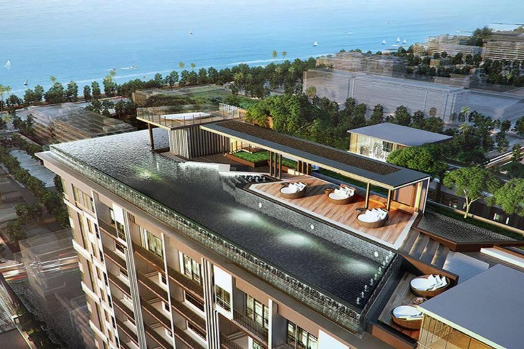 The Base Condo Center Of Pattaya Rooftop Swimming Pool المظهر الخارجي الصورة